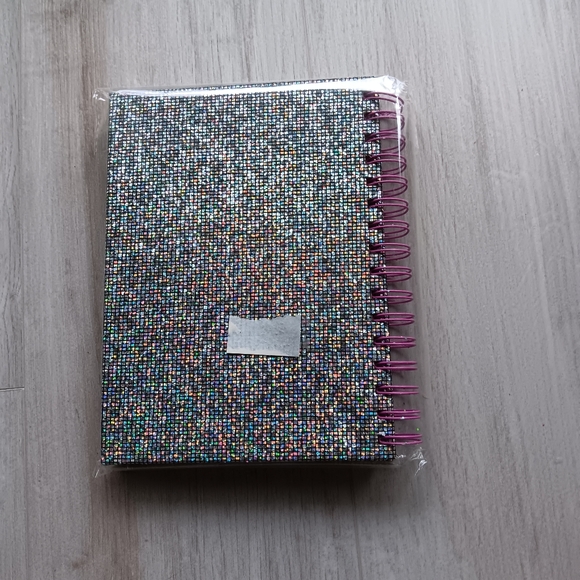 NEW NPW Disco Notebook Spiral Bound Metallic Glitter Lined 6" - Picture 7 of 7